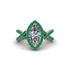 Diamond Marquise Split Shank Engagement Ring - Carly No. 17 image 2