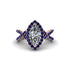 Diamond Marquise Split Shank Engagement Ring - Carly No. 62 image 2