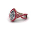 Diamond Marquise Split Shank Engagement Ring - Carly No. 47 image 3