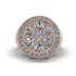4.1ct Diamond Men's Cluster Pinky Ring - August No. 2 image 3