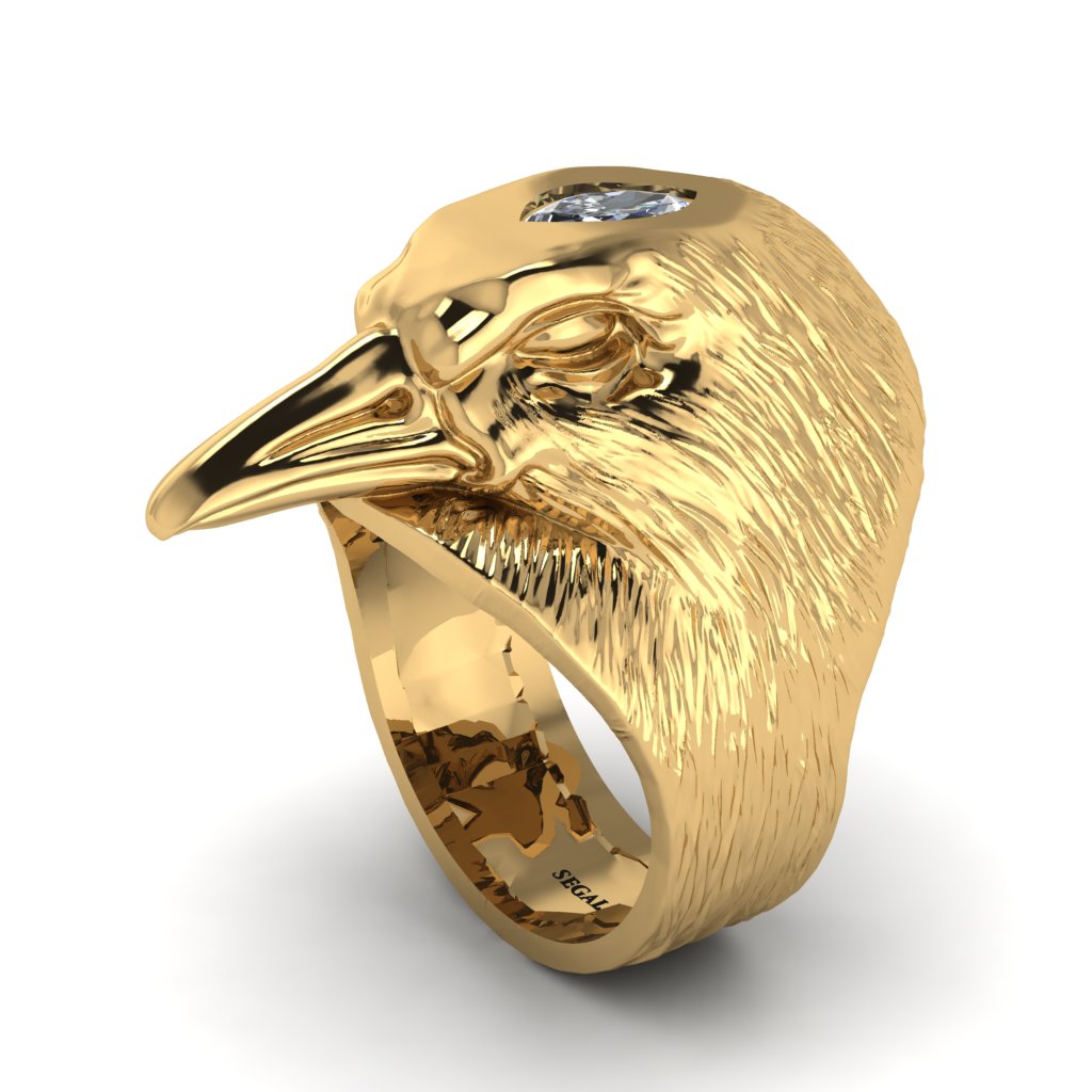 Diamond Raven Men's Fashion Ring - Maverick No. 1