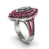 Diamond Three Layer Halo Marquise Ring - Destiny No. 48 image 2