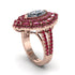 Diamond Three Layer Halo Marquise Ring - Destiny No. 47 image 2