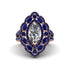 Diamond Three Layer Halo Marquise Ring - Destiny No. 62 image 1