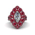 Diamond Three Layer Halo Marquise Ring - Destiny No. 48 image 1
