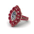Diamond Three Layer Halo Marquise Ring - Destiny No. 47 image 3