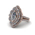 Diamond Three Layer Halo Marquise Ring - Destiny No. 2 image 3