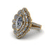 Diamond Three Layer Halo Marquise Ring - Destiny No. 1 image 3