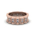 Diamond Wavy Gold Men's Wedding Ring - Joshua No. 2 image 2