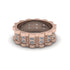 Diamond Wavy Gold Men's Wedding Ring - Joshua No. 2 image 3
