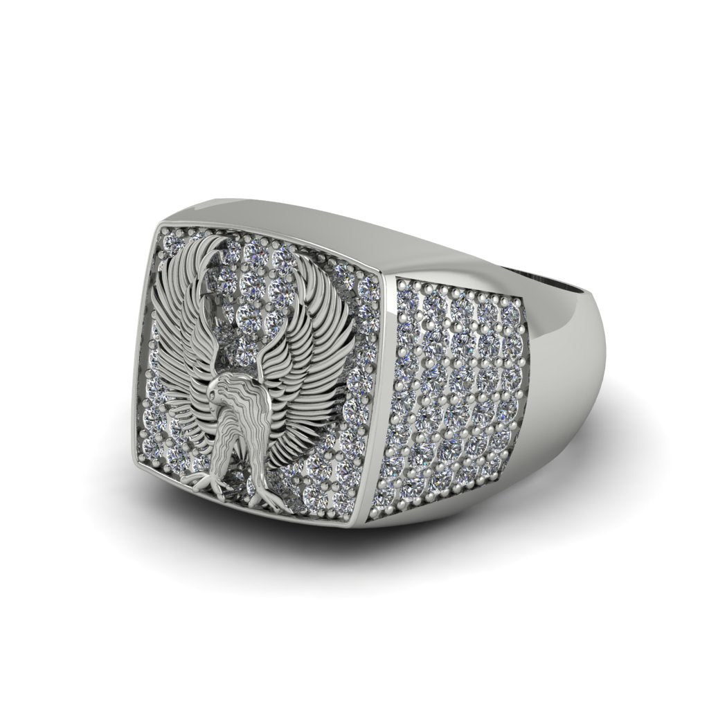 Diamonds Luxury Gold Eagle Ring - Sutton No. 3