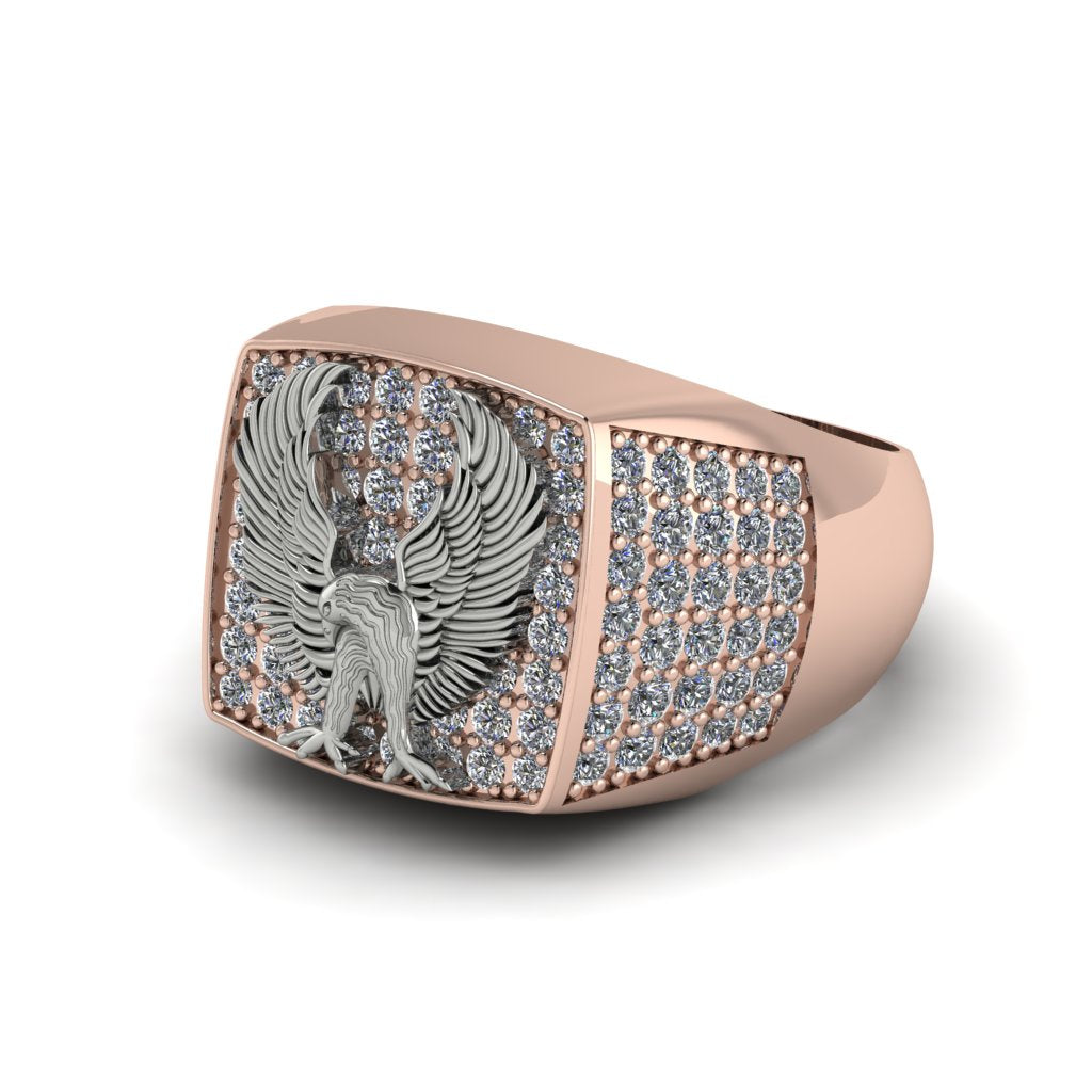 Diamonds Luxury Gold Eagle Ring - Sutton No. 32