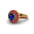 Ruby Double Halo Cathedral Engagement Ring - Deirdre No. 58 image 3