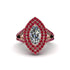 Marquise Diamond Double Halo Engagement Ring - Avah No. 47 image 1
