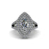 Marquise Diamond Double Halo Engagement Ring - Avah No. 3 image 1