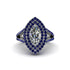 Marquise Diamond Double Halo Engagement Ring - Avah No. 63 image 1