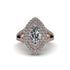 Marquise Diamond Double Halo Engagement Ring - Avah No. 2 image 1