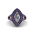 Marquise Diamond Double Halo Engagement Ring - Avah No. 62 image 1