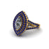 Marquise Diamond Double Halo Engagement Ring - Avah No. 61 image 2