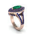Marquise Emerald Double Halo Engagement Ring - Avah No. 65 image 3