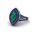 Marquise Emerald Double Halo Engagement Ring - Avah No. 66 image 3