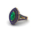 Marquise Emerald Double Halo Engagement Ring - Avah No. 64 image 2