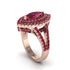 Marquise Ruby Double Halo Engagement Ring - Avah No. 56 image 2