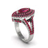 Marquise Ruby Double Halo Engagement Ring - Avah No. 57 image 2