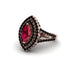 Marquise Ruby Double Halo Engagement Ring - Avah No. 41 image 2
