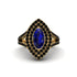 Marquise Sapphire Double Halo Engagement Ring - Avah No. 43 image 1