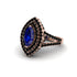 Marquise Sapphire Double Halo Engagement Ring - Avah No. 44 image 3