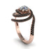 Diamond Double Halo Swirling Engagement Ring - Serena No. 32 image 2
