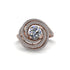 Diamond Double Halo Swirling Engagement Ring - Serena No. 2 image 3