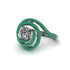 Diamond Double Halo Swirling Engagement Ring - Serena No. 18 image 1