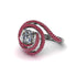 Diamond Double Halo Swirling Engagement Ring - Serena No. 48 image 1
