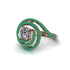 Diamond Double Halo Swirling Engagement Ring - Serena No. 17 image 1