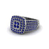 Sapphire Double Halo Engagement Ring - Millie No. 15 image 1