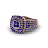 Sapphire Double Halo Engagement Ring - Millie No. 14 image 1