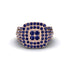 Sapphire Double Halo Engagement Ring - Millie No. 14 image 2