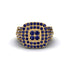 Sapphire Double Halo Engagement Ring - Millie No. 13 image 3