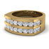 Diamond Double Row Wedding Band - Kai No. 1 image 2