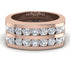 Diamond Double Row Wedding Band - Kai No. 2 image 3