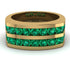 Emerald Double Row Wedding Band - Kai No. 4 image 3