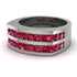 Ruby Double Row Wedding Band - Kai No. 12 image 2
