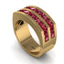 Ruby Double Row Wedding Band - Kai No. 10 image 1