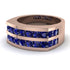 Sapphire Double Row Wedding Band - Kai No. 14 image 2