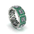 Emerald-Cut Diamond Eternity Wedding Ring - Fatima No. 18 image 1
