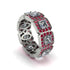 Emerald-Cut Diamond Eternity Wedding Ring - Fatima No. 48 image 1