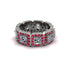 Emerald-Cut Diamond Eternity Wedding Ring - Fatima No. 48 image 3