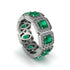 Emerald-Cut Emerald Eternity Wedding Ring - Fatima No. 6 image 1